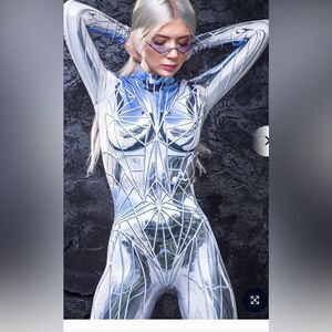 Badinka You Reflect Your Jumpsuit One Piece Romper Catsuit Rare